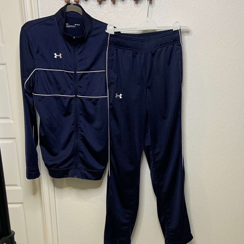 Under Armour Women's Dark Blue Joggers & Jacket